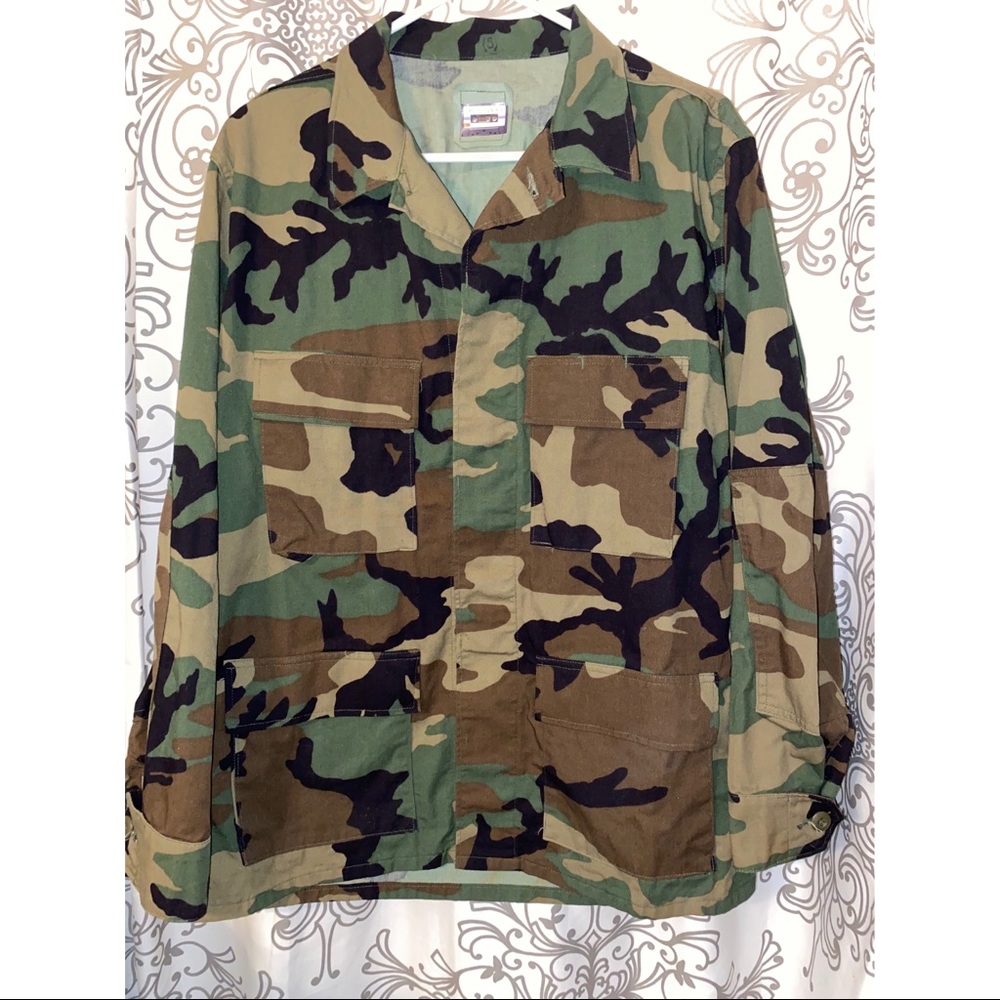 Camo cargo jacket